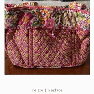 Disney Parks Vera Bradley Bouncing Bouquet Snap 'n Kiss Bag and matching wallet.